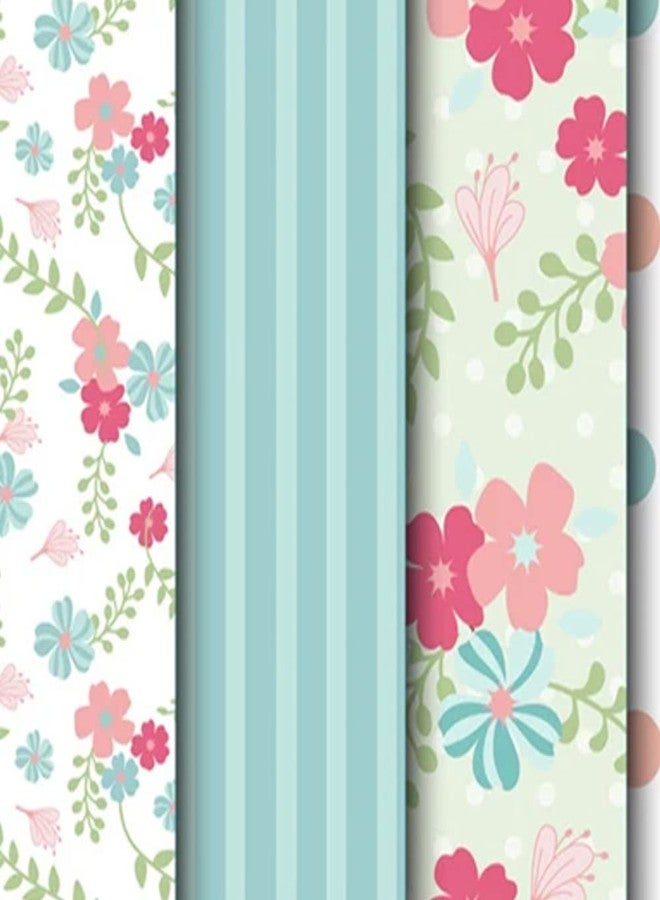 KARTMEN Multiple Pattern Craft Sheets | 48 Assorted Sheet Pack Shabby chic floral, scrapbook paper, Craft Cutters, Printers, Letters, Origami, Decals - Image 2